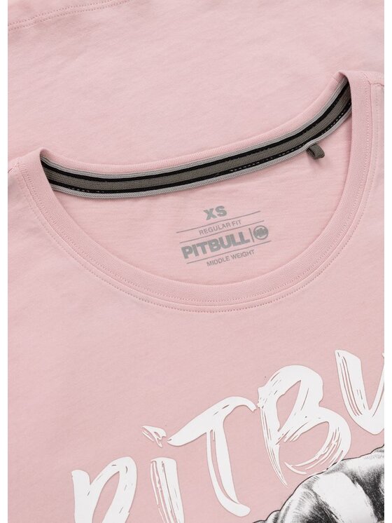PITBULL PITBULL T-Shirt Koszulka damska PUPPY II XS Różowy Regular Fit