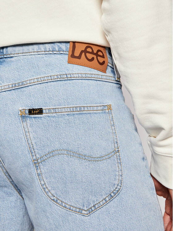 Lee Lee Szorty jeansowe 5 Pocket L73EMWJU 112120493 Niebieski Regular Fit