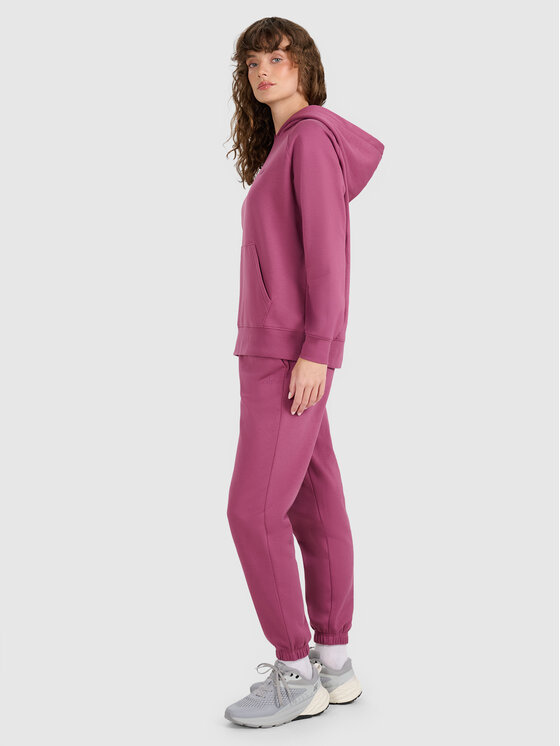 4F 4F Bluza NOS Bordowy Regular Fit