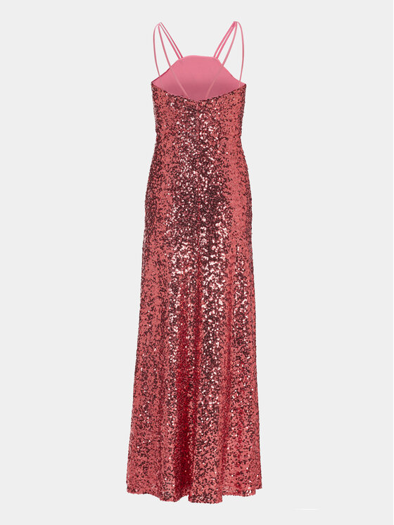 Swing Swing Официална рокля 5AG05100 Розов Slim Fit