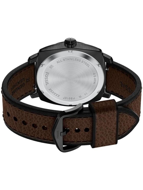 Fossil Fossil Zegarek FS6187 Brązowy