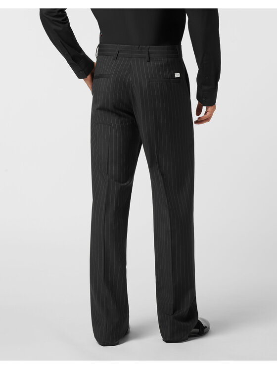 PHILIPP PLEIN PHILIPP PLEIN Spodnie materiałowe 26129 Beżowy Wide Fit