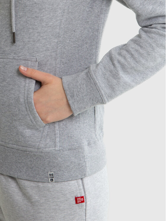 BIG STAR BIG STAR Bluza LAURISANA Szary Slim Fit