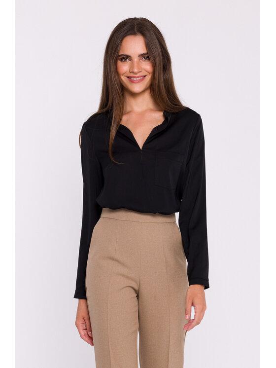 Stylove Stylove Bluzka S375 Czarny Ladies Fit