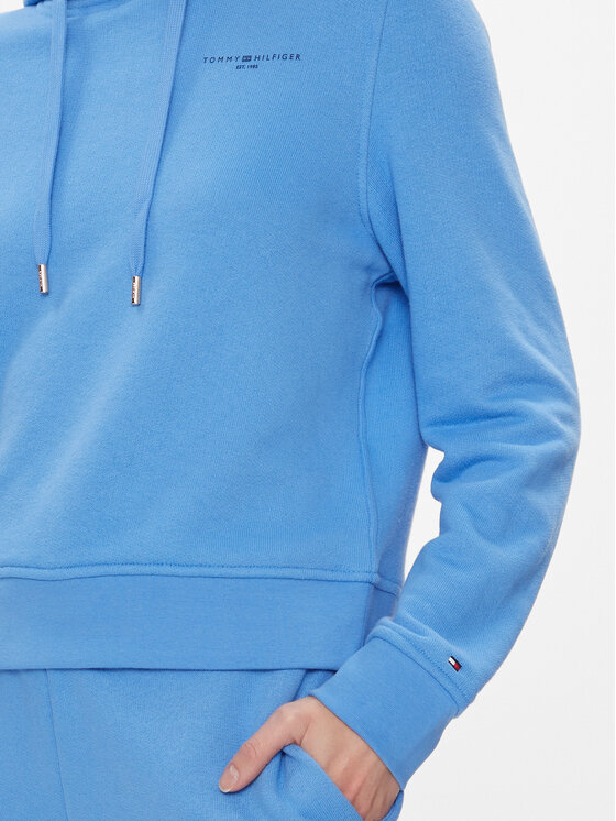 Tommy Hilfiger Tommy Hilfiger Mikina 1985 WW0WW40274 Modrá Regular Fit