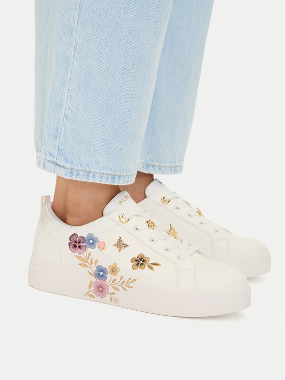 Aldo Aldo Sneakersy Springflowers 14295810 Biały
