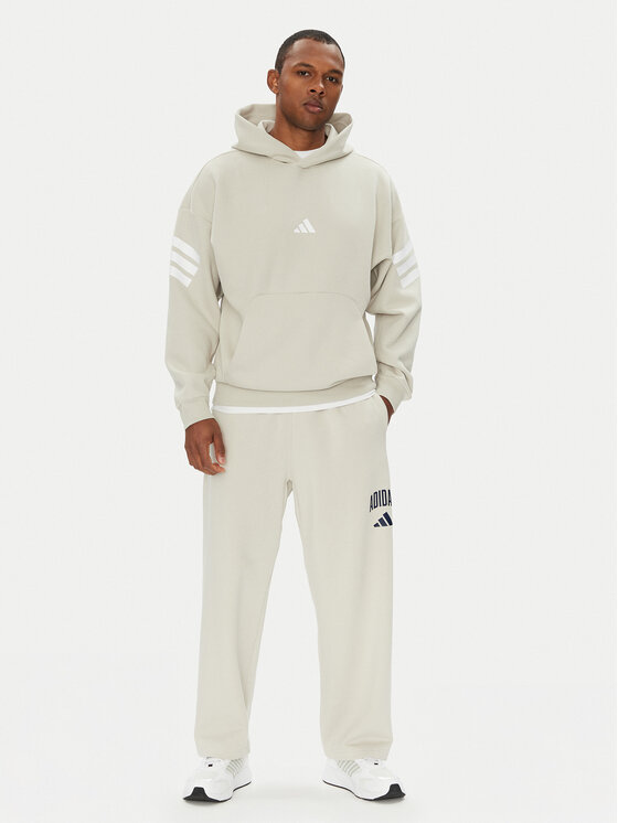 adidas adidas Majica dugih rukava Future Icons 3-Stripes JW7099 Bež Regular Fit