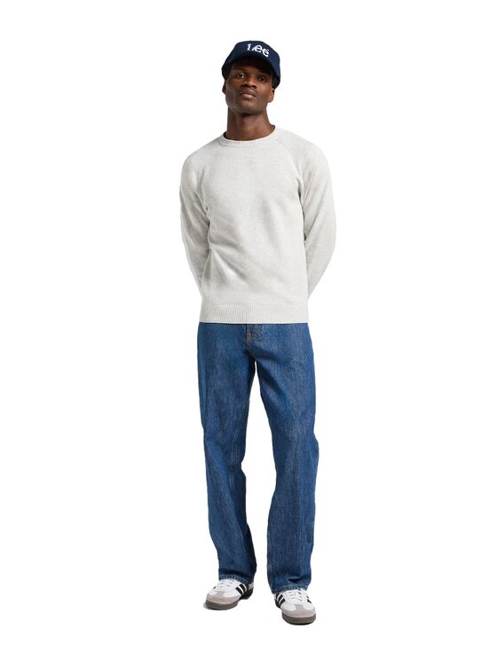 Lee Lee Sweter 112363889 Szary Regular Fit