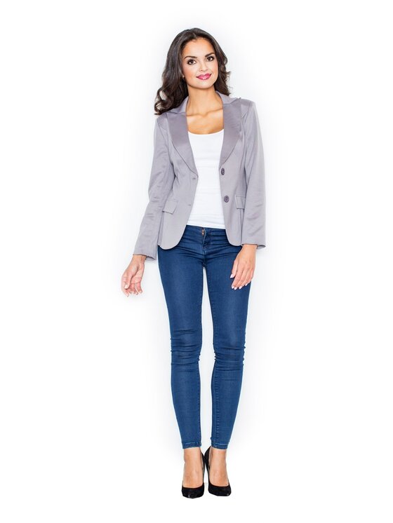 FIGL FIGL Σακάκι M085 Γκρι Slim Fit