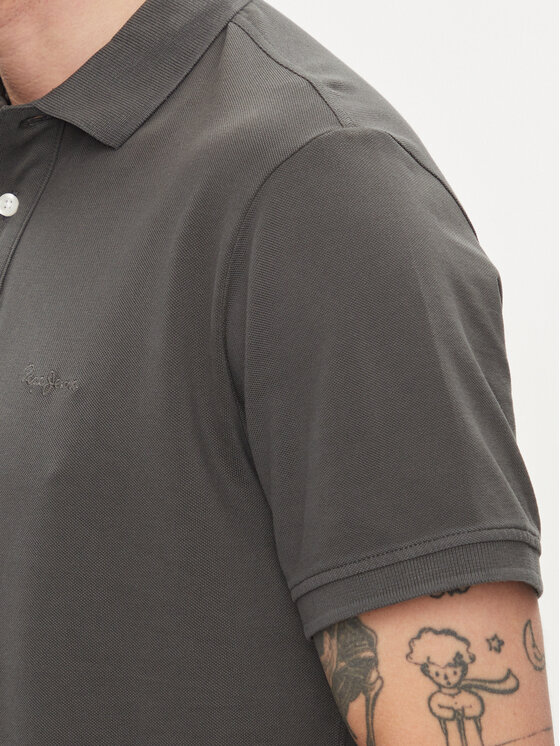 Pepe Jeans Pepe Jeans Polo New Oliver Gd PM542099 Szary Regular Fit