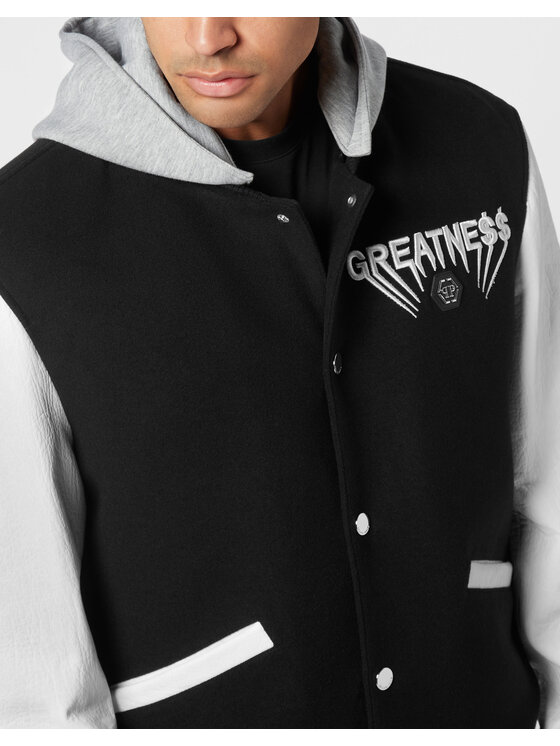 PHILIPP PLEIN PHILIPP PLEIN Kurtka bomber 26069 Czarny Regular Fit