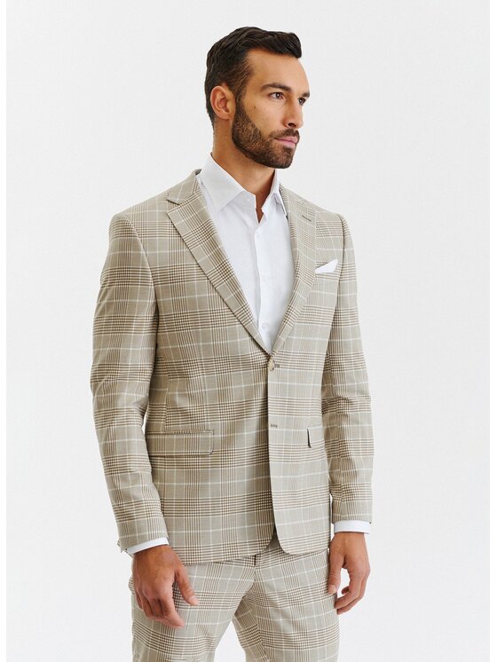 Pako Lorente Pako Lorente Marynarka P23SF-3G-027 Beżowy Slim Fit
