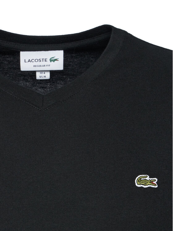 Lacoste Lacoste Футболка TH2036 Чорний Regular Fit