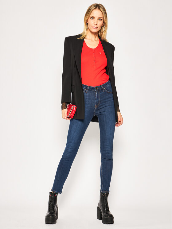 Lee Lee Jeansy Ivy L32EMOHW 112107429 Granatowy Super Skinny Fit