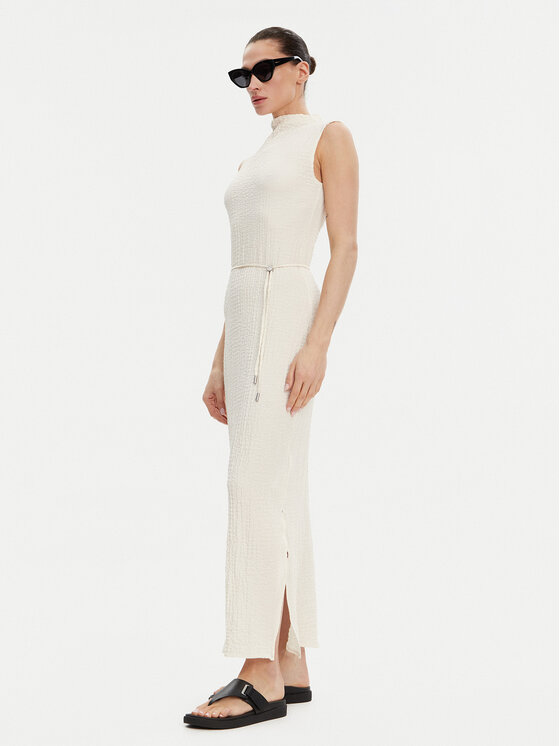 Calvin Klein Calvin Klein Nyári ruha K20K208304 Ekru Slim Fit
