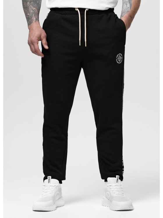 PITBULL PITBULL Spodnie dresowe NEXUS Czarny Regular Fit