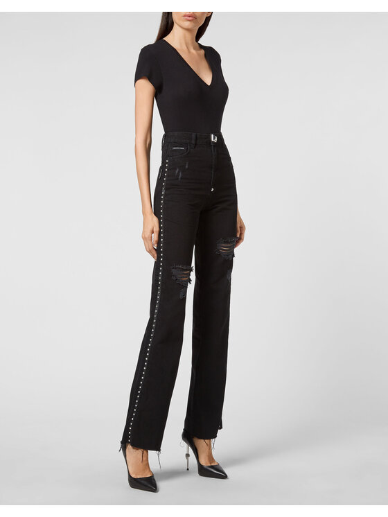 PHILIPP PLEIN PHILIPP PLEIN Jeansy 3761 Černá