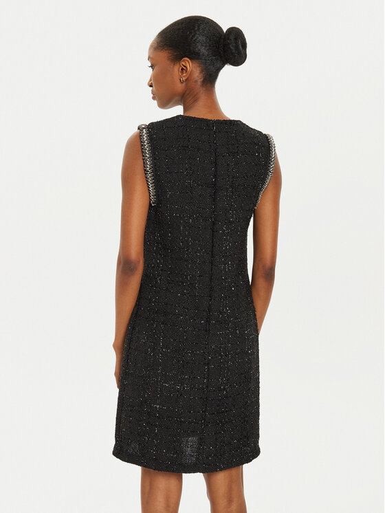 Rinascimento Rinascimento Kootud kleit CFC0019574002 Must Regular Fit