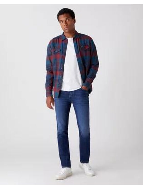 Wrangler Wrangler Jeansy TEXAS SLIM Niebieski Slim Fit