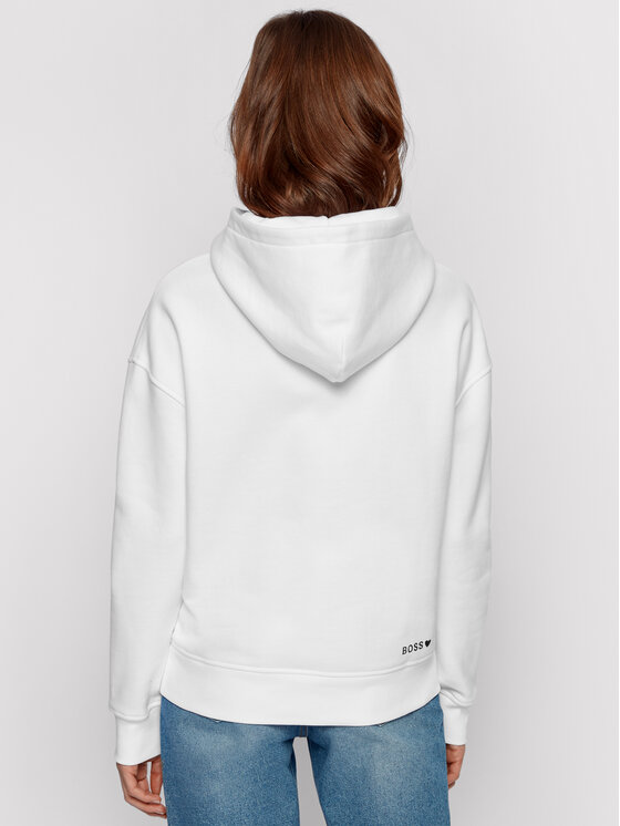 BOSS Boss Felpa Evalin_Vd 50452526 Bianco Regular Fit