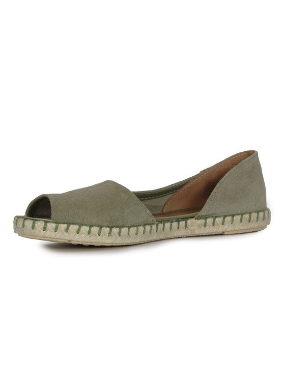 Verbenas Verbenas Espadryle Cruz Serraje Kaki Zielony