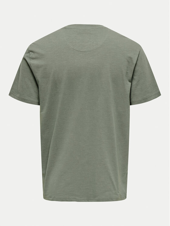 Only & Sons Only & Sons Тишърт 22025286 Зелен Regular Fit