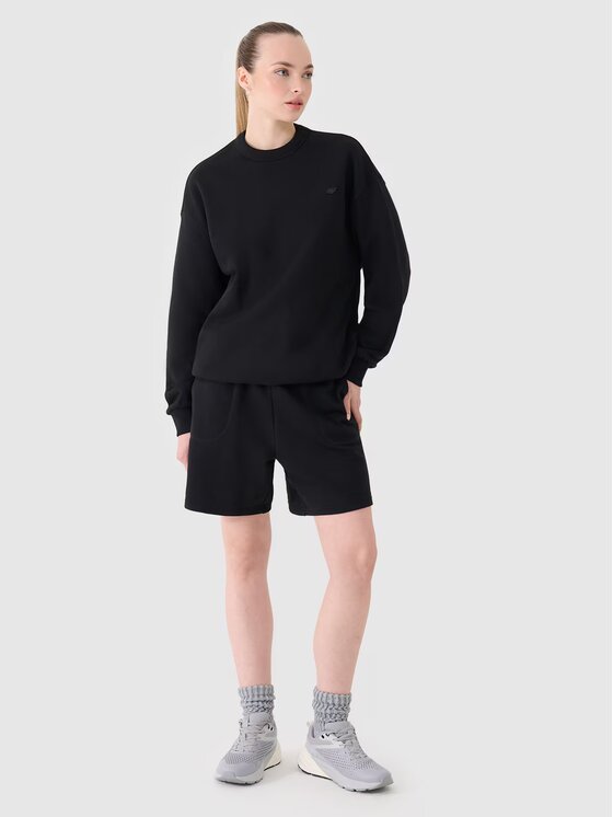 4F 4F Mikina 4FWSS25TSWSU1546-20S Čierna Regular Fit