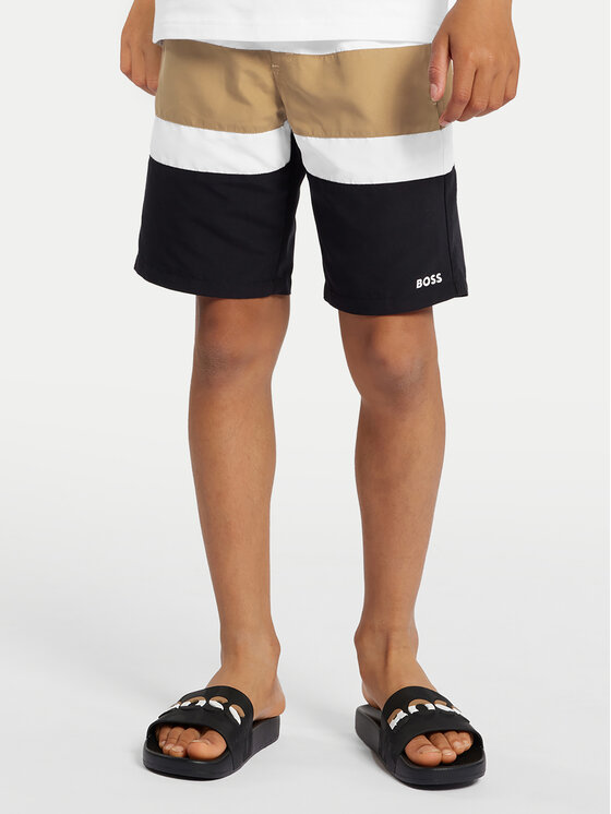 BOSS Badeshorts - Kinderkleidung, Größe 12Y Schwarz J50664 S
