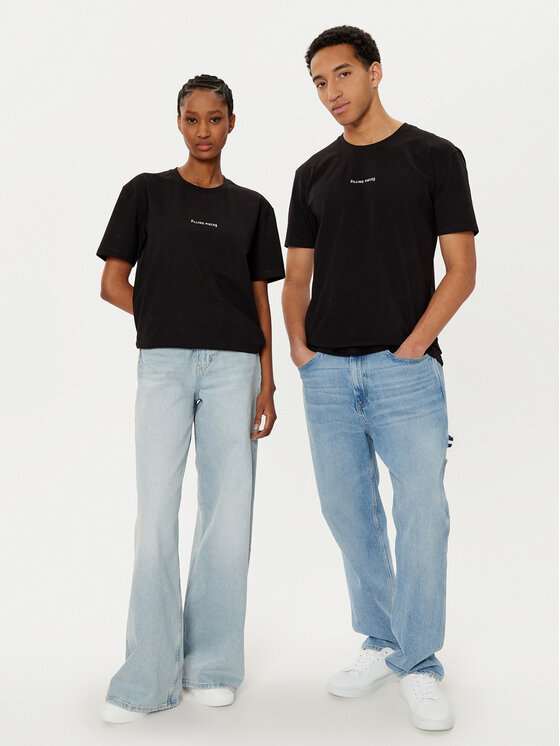Filling Pieces Filling Pieces T-shirt Unisex 7443400 Crna Slim Fit