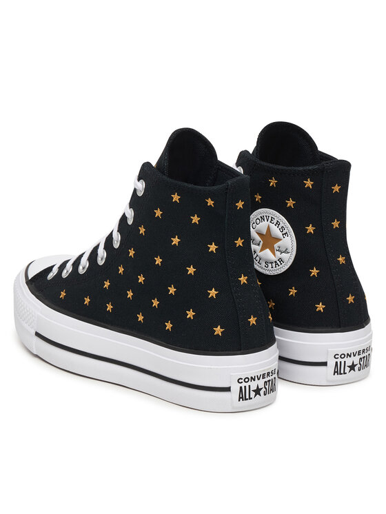Converse Converse Кеди Chuck Taylor All Star Lift Platform Embroidered Stars A16113C Чорний