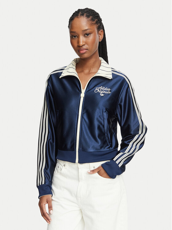 adidas Majica dugih rukava Reversible Firebird Track Top KR7031 Svijetlo žuta Regular Fit