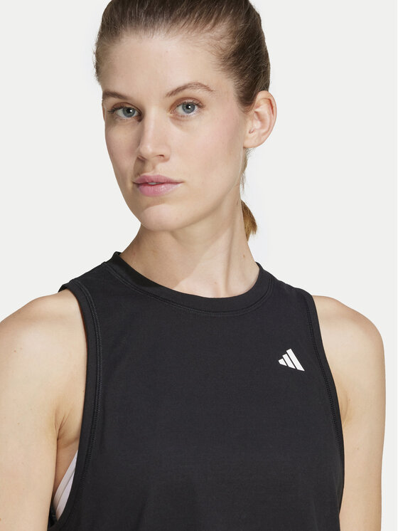adidas adidas Koszulka techniczna Train Essentials Boxy Workout JF1025 Czarny Regular Fit