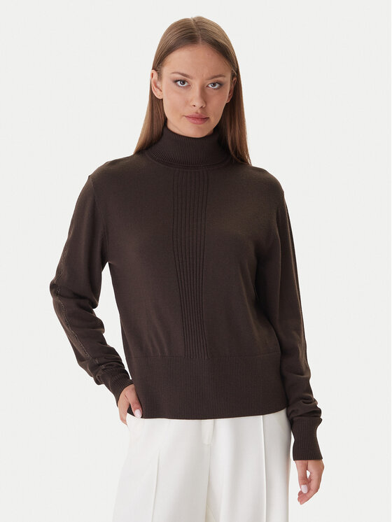 Patrizia Pepe Patrizia Pepe Golf 2K0340 KM36 Rjava Regular Fit