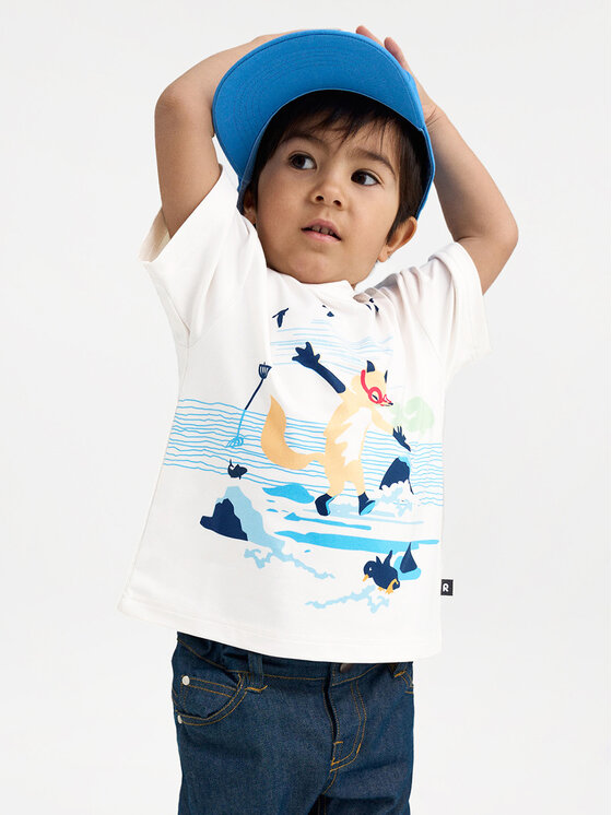Reima T-Shirt - Kinderkleidung, Größe 116 Weiß Siirto 5200351A