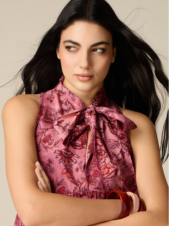 Oltre Oltre Abito da sera 7007J000871N0S9 Rosa A-Line Fit