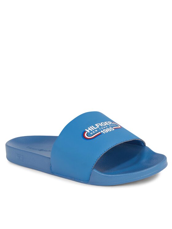 Tommy Hilfiger Tommy Hilfiger Natikači Rwb Hilfiger Oly Pool Slide FM0FM05019 Modra
