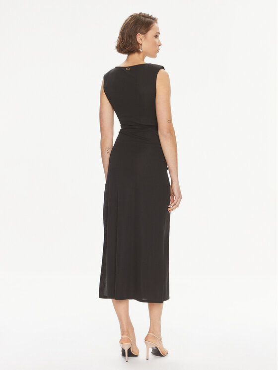 TWINSET TWINSET Cocktail obleka 241TE2057 Črna Regular Fit