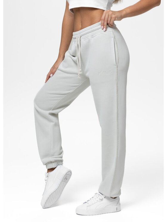 PITBULL PITBULL Spodnie dresowe Washed LOVIA Biały Regular Fit