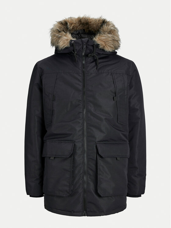 Jack&Jones Jack&Jones Куртка парка Construct 12258406 Чорний Regular Fit