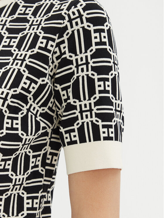 Elisabetta Franchi Elisabetta Franchi Sweater MK-19B-47E2-V250 Fekete Regular Fit