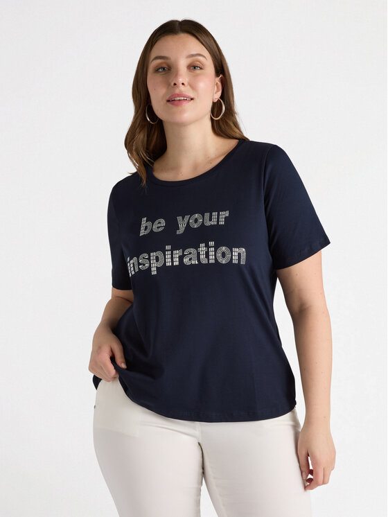 Fiorella Rubino Fiorella Rubino T-shirt G022L008629N034 Blu Regular Fit