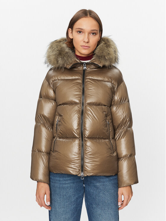 Hetregó Giubbotto piumino Shea 8K722M Marrone Regular Fit, taglia : 38