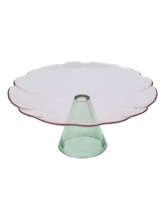 MIAhome MIAhome Patera na ciasto szklana Fleur de rose Kolorowy