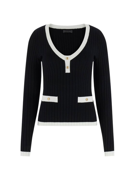 Guess Guess Светр 180588 Чорний Classic Fit