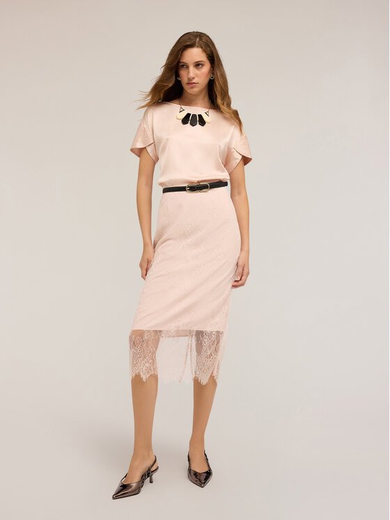 Motivi Motivi Blusa 2794W000736N006 Écru Boxy Fit