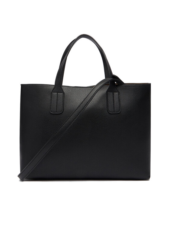 Tommy Hilfiger Tommy Hilfiger Geantă Th Icon Mini Tote AW0AW18233 Negru