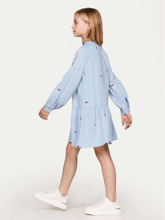 Tommy Hilfiger Tommy Hilfiger Kasdieninė suknelė KG0KG08104 Mėlyna Regular Fit