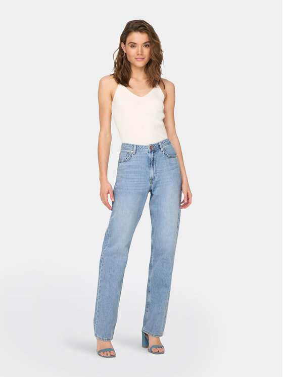 ONLY ONLY Jeansy Jaci 15296921 Niebieski Straight Fit