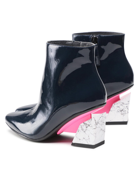 United Nude Polokozačky Arix Bootie Mid 1063771903 Tmavomodrá