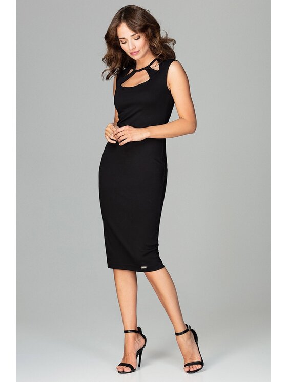 Lenitif Lenitif Vestito K475 Nero Regular Fit